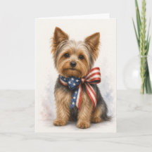 Yorkshire Terrier Patriótico - Yorkie 4 de Julho