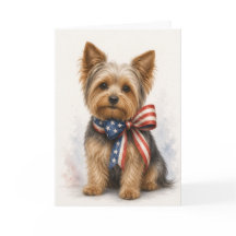 Yorkshire Terrier Patriótico - Yorkie 4 de Julho