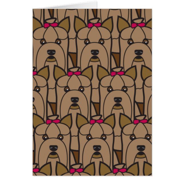 Cartão Yorkshires terrier (Frente)