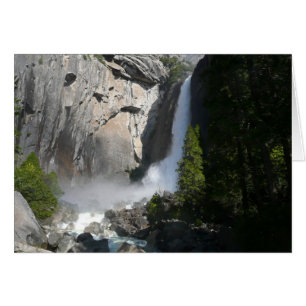 Cartão Yosemite Lower Falls do Parque Nacional de Yosemit