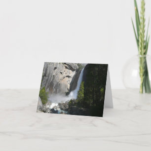 Cartão Yosemite Lower Falls do Parque Nacional de Yosemit