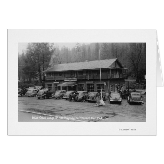 Cartão Yosemite National Park Bear Creek Lodge (Frente Horizontal)