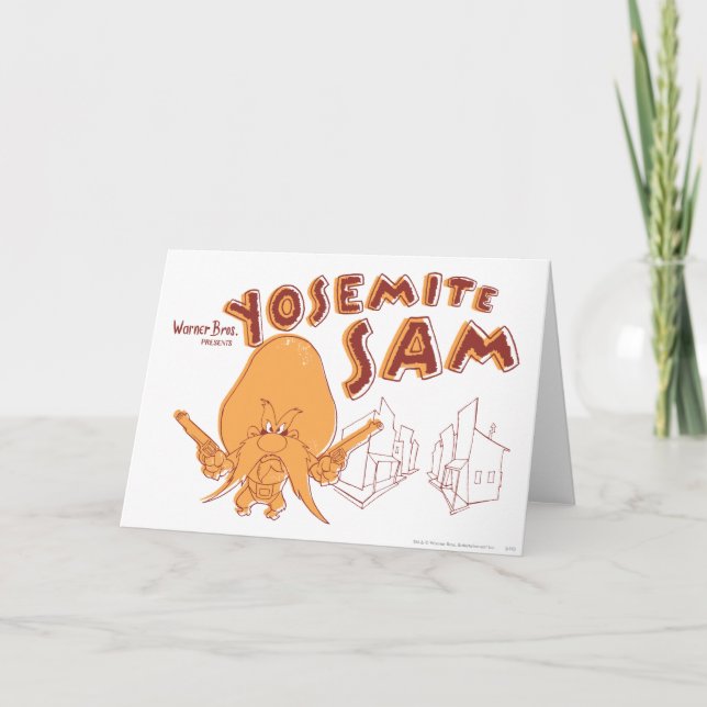Cartão Yosemite Sam Warner Bros. Apresenta (Frente)