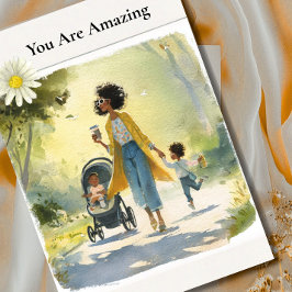 Cartão You Are Amazing - African American Mother's Day