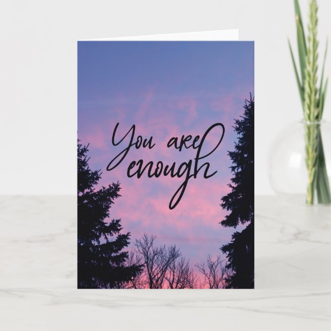 Cartão You are enough (Frente)