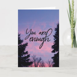 Cartão You are enough