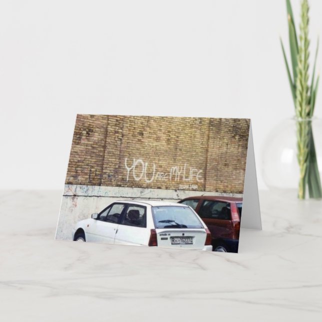 Cartão "You are my life" -Rome, Italy (Frente)