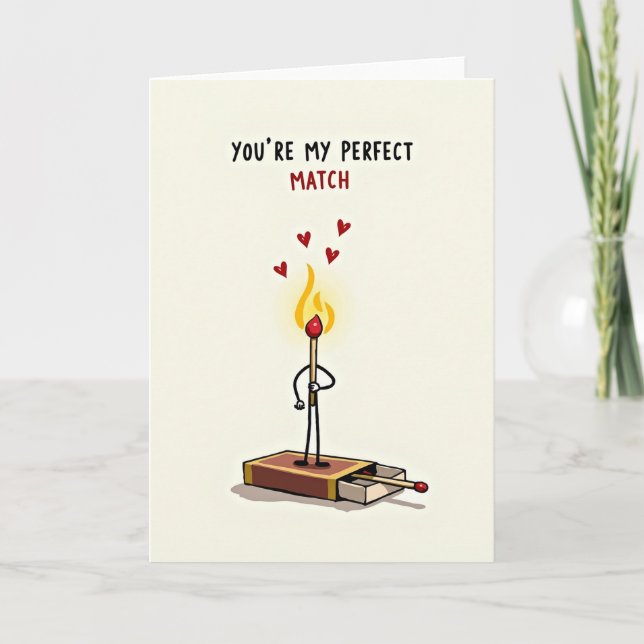 Cartão You Are My Perfect Match Card (Frente)