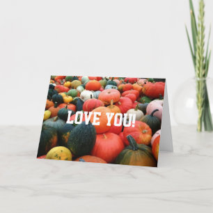 CARTÃO YOU ARE MY "PUMPKIN FOR LIFE" LOVE CARD