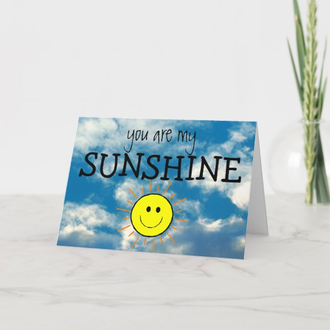 Cartão You are my Sunshine (Frente)