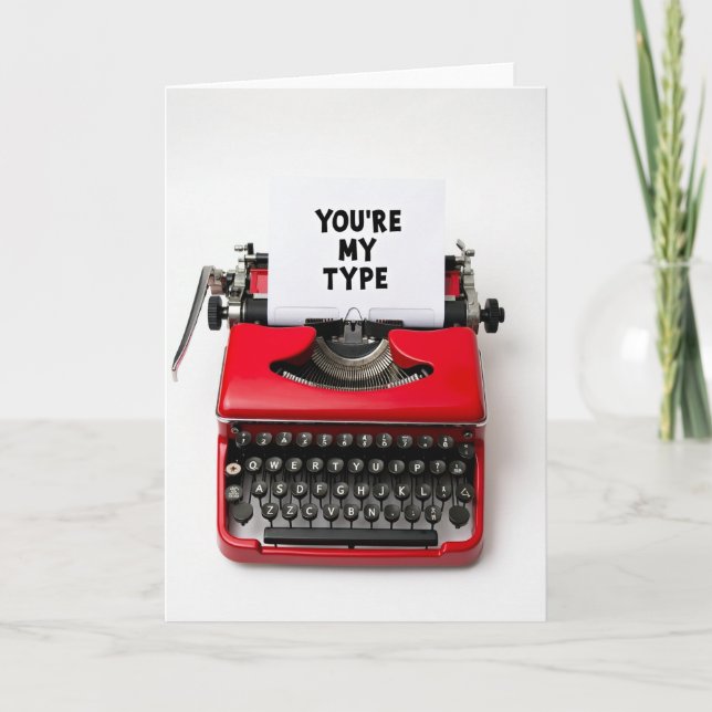 Cartão You Are My Type Card (Frente)