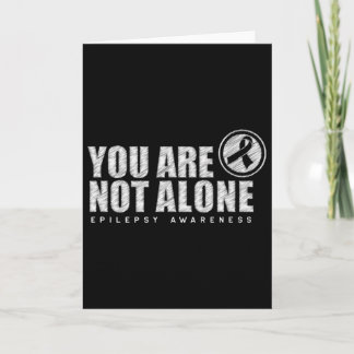 Cartão You Are Not Alone Wear Purple Day Epilepsy Awarene