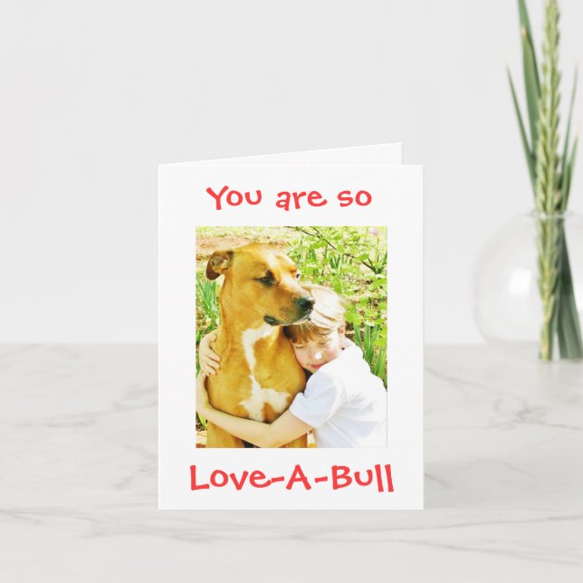 Cartão You are so Love-A-Bull Pitbull Love Card Notecard (Frente)