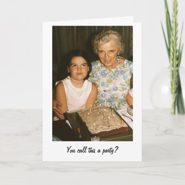 Cartão You call this a party? (Frente)