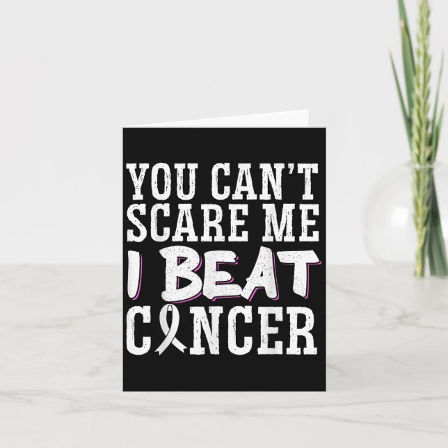 Cartão You Can't E Me I Beat Cancer  (Frente)