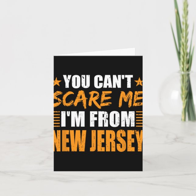 Cartão You Can't E Me I'm From New Jersey  (Frente)