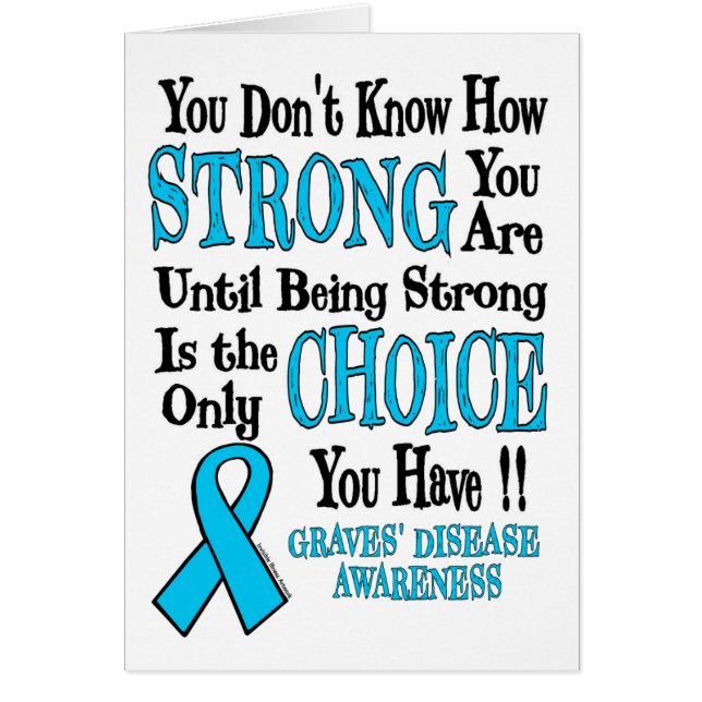 Cartão You Don't Know How Strong...Graves' (Frente)