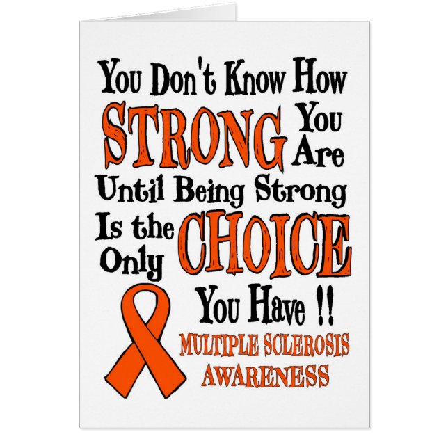 Cartão You Don't Know How Strong...MS (Frente)