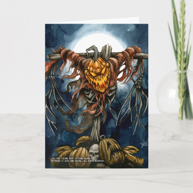 Cartão You Don't Scare Jack Greeting Card (Frente)