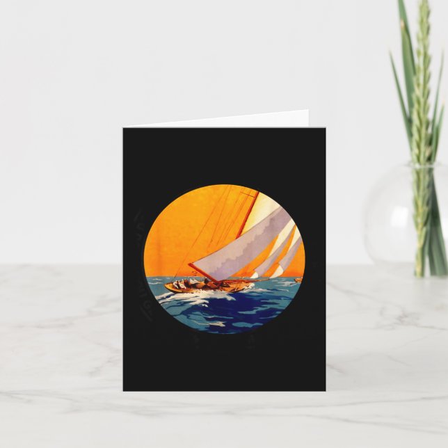 Cartão You Don't Stop Sailing When You Get Old Funny Old  (Frente)