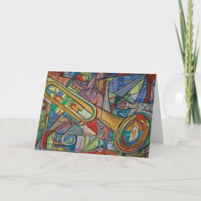 Cartão You Jazz Up My Life! Greeting Card by ValAries (Frente)