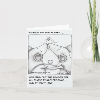 Cartão You Know You Have MS When... Blank Note Card