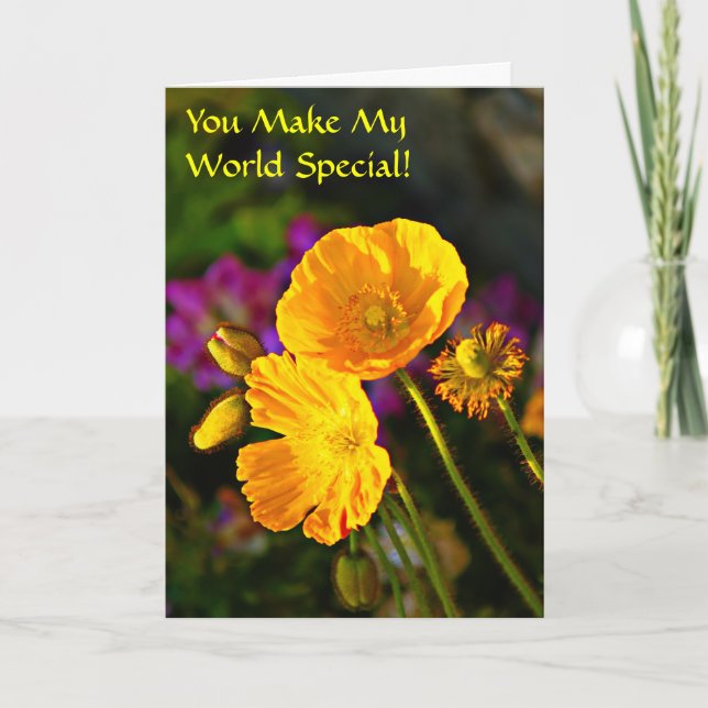 Cartão You Make My World Special-Friendship Day Card (Frente)