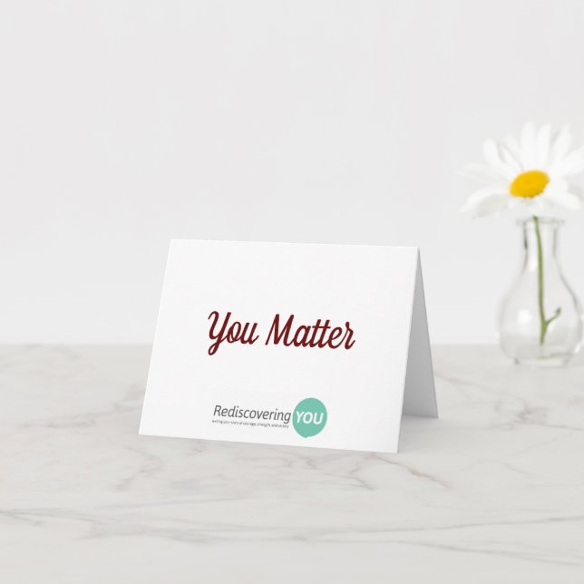 Cartão "You Matter" Stationary (Planta pequena)