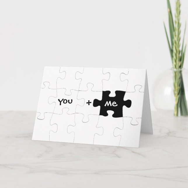Cartão You & Me Jigsaw Card (Frente)