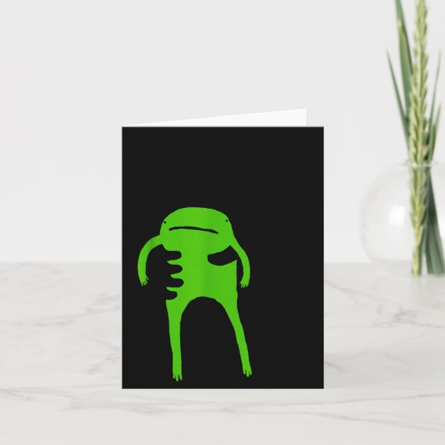 Cartão You Must Accept The Frog Funny Meme Saying Quote  (Frente)