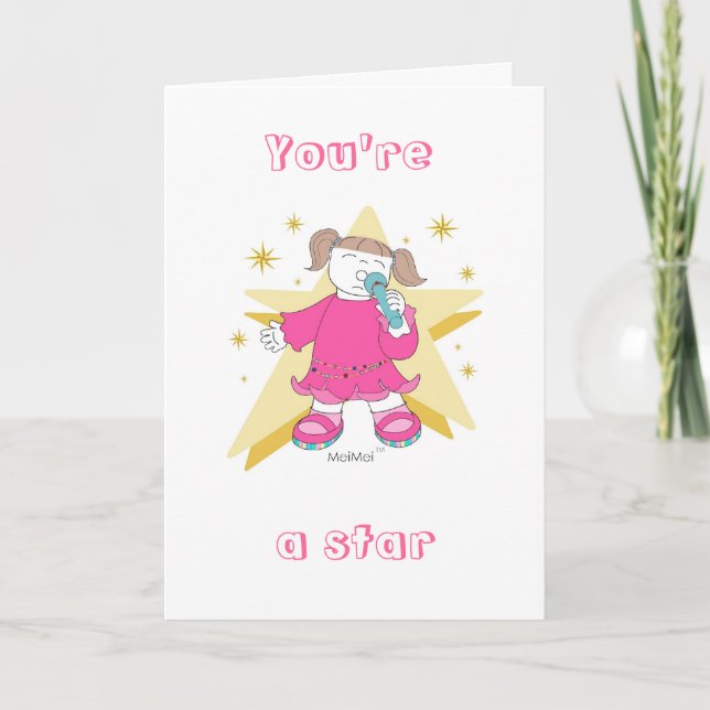 Cartão “YOU’RE A STAR IN YOUR OWN LIFE”  Card (Frente)
