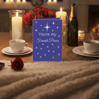 Cartão You’re My Favorite Person Folded Greeting Card