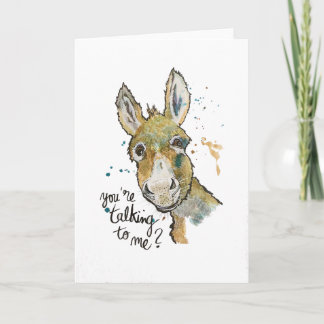 Cartão You' re talking to me?