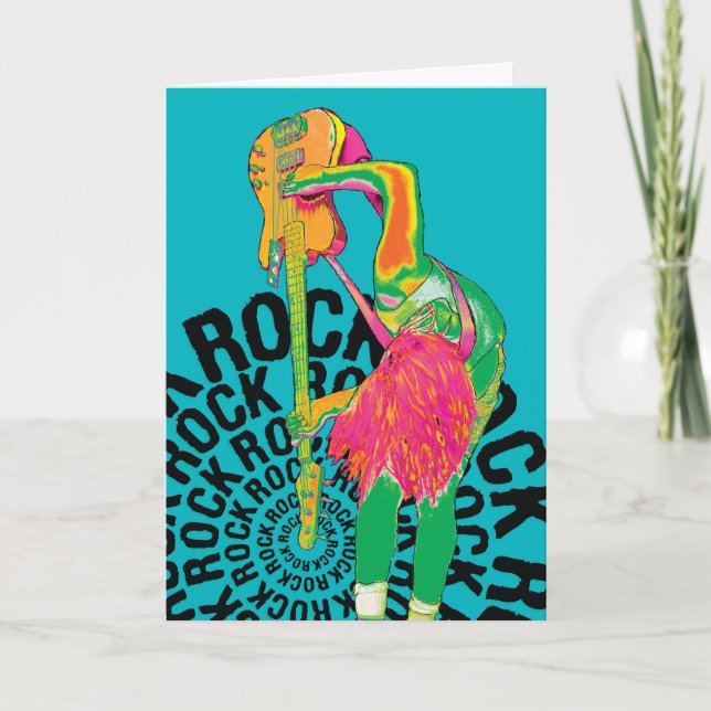 Cartão You Rock! Birthday Card (Frente)