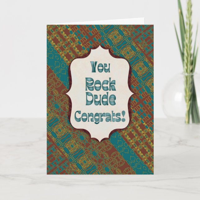 Cartão You Rock Dude Congrats – Chocolate Collection Card (Frente)
