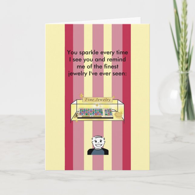 Cartão You Sparkle Like Fine Jewelry - Birthday (Frente)