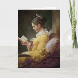 Cartão Young Girl Reading, c.1776