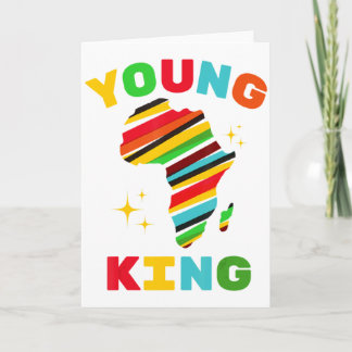 Cartão Young King Colorful African American Black History