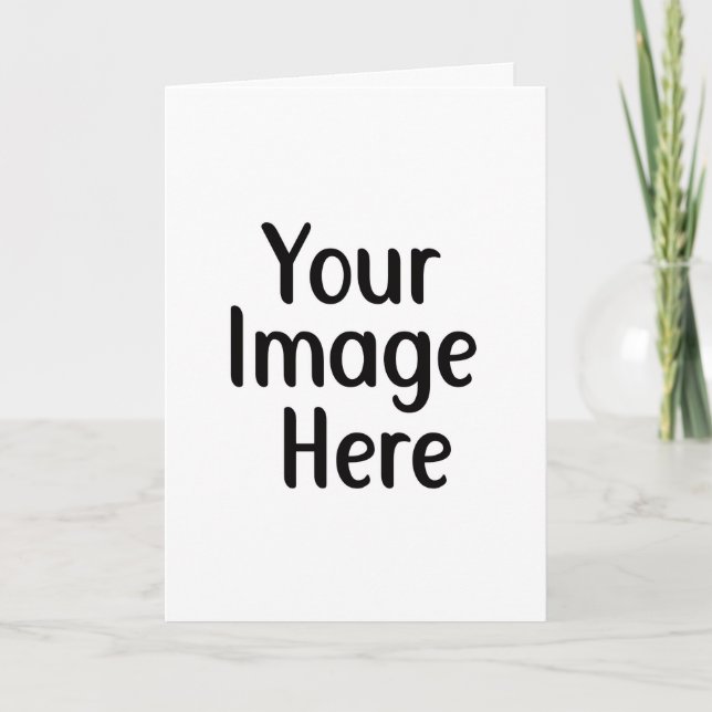 Cartão Your Design Here Personalized (Frente)