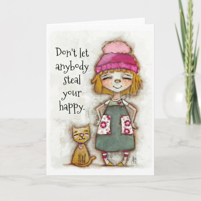 Cartão Your Happy - Encouragement card (blank inside) (Frente)