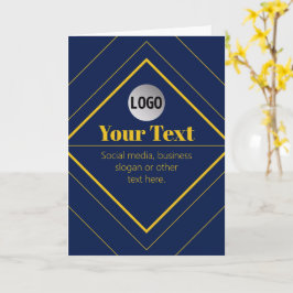 Cartão Your Logo & Customizable Design Template