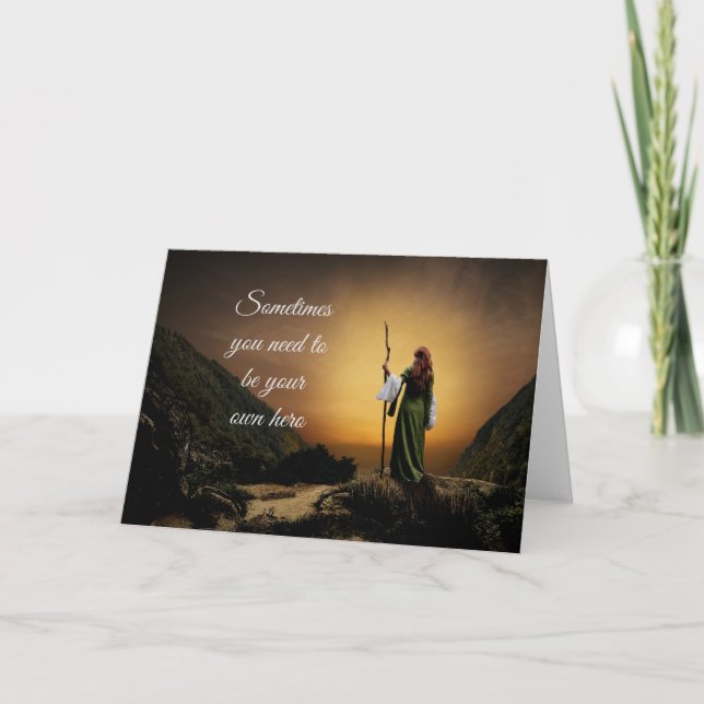 Cartão Your Own Hero (Frente)