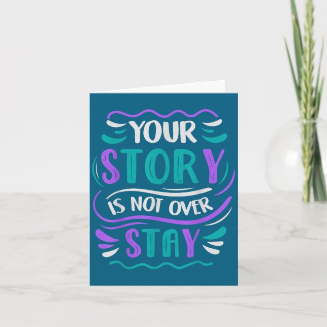 Cartão Your Story Is Not Over Stay  (Frente)