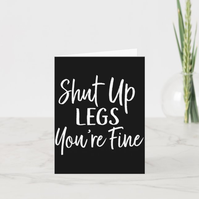 Cartão You're Fine Shirt For Gym - Funny Workout  (Frente)