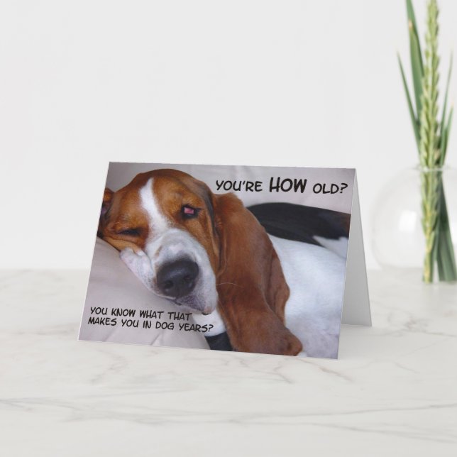 Cartão You're how old? (Frente)