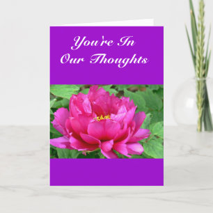 CARTÃO "YOU'RE IN OUR THOUGHTS" FLORAL GREETING CARD (PHO