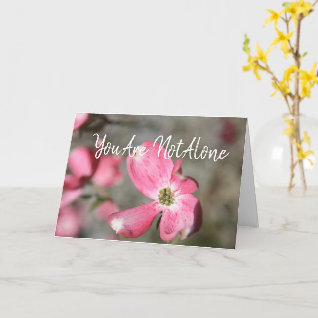 Cartão You're Not Alone - We're Here to Help (Flor Amarela)