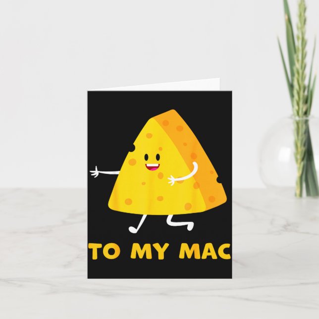 Cartão You're The Cheese To My Mac Funny Matching Couples (Frente)