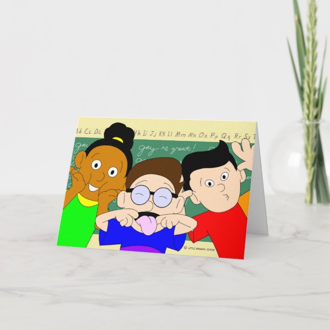 Cartão Youth is Fleeting: Gay Birthday Card (Frente)