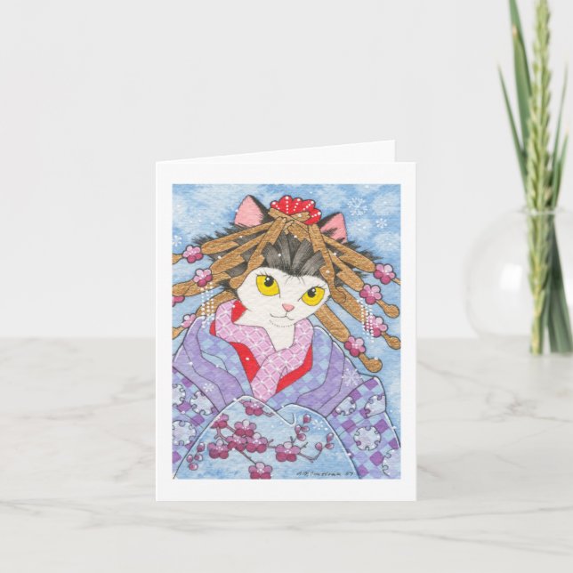 Cartão Yuki to Ume notecard (Frente)